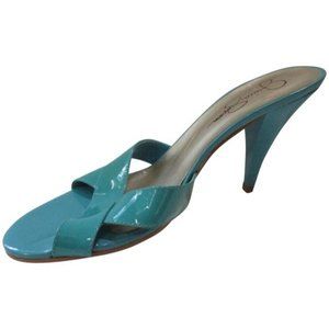 DSW*Jessica Simpson Turquoise Open Toe Mule Sandal